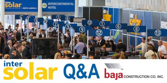 Talking Intersolar with Baja Construction